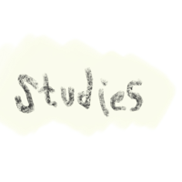 the word studies is written on a black background